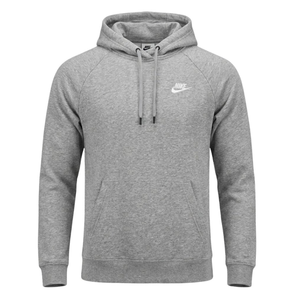 Nike Grey Pullover Hoodie Sweatshirt Medium M Swoosh 👟🔥